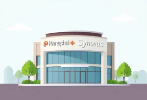 Illustration representing the merger of Pinnacle Financial Partners and Synovus Financial Corp.