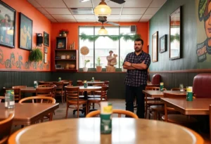 An empty Latin restaurant in Jacksonville, highlighting the impact of ICE operations.