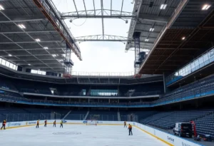 Santagiulia Ice Hockey Arena in Milano under construction
