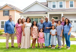 Families celebrating homeownership in St. Augustine