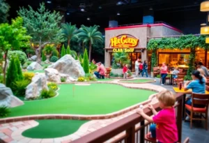 Artistic render of the proposed Nothing Putt Fun & Games miniature golf course