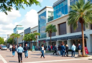 St. Johns County bustling commercial district