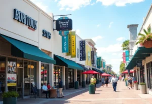 Shopping street featuring new retail and dining options in St. Johns County