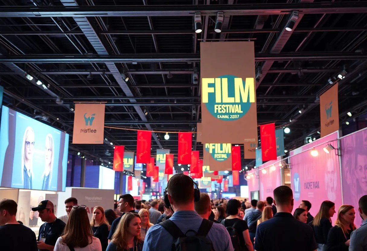 Scene from Sundance Film Festival showcasing independent filmmakers