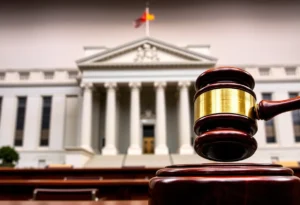 Gavel and Federal Reserve building representing a legal case
