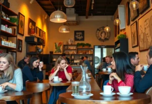 Cozy interior of The Bodega Coffee Shop in Jacksonville Beach