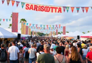 Festival attendees enjoying live music at Thunder By The Bay.