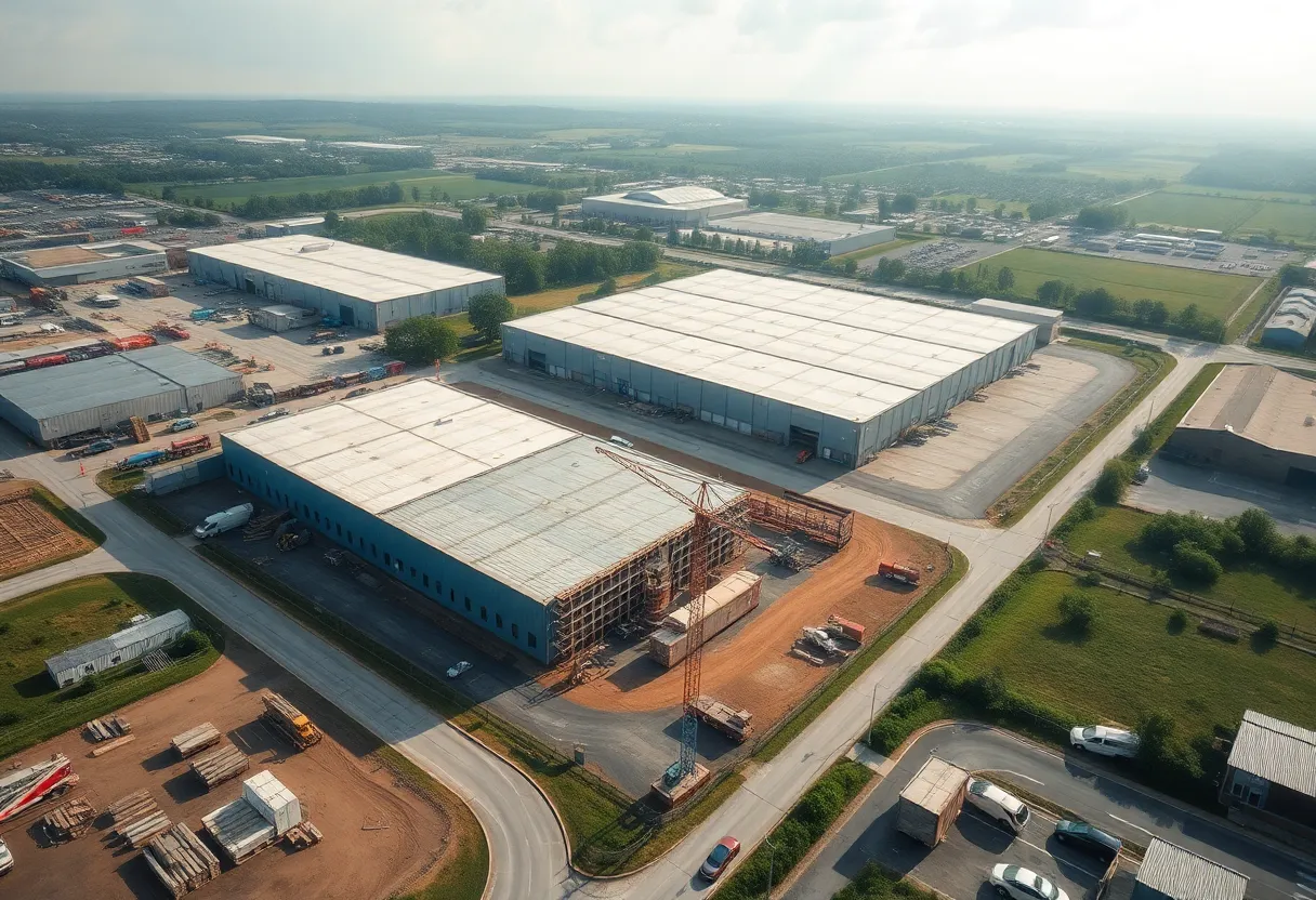Construction renovation at Westside Industrial Park in Jacksonville