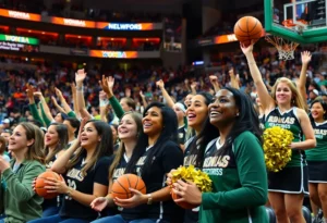 WNBA fans celebrating the new teams addition during a game event
