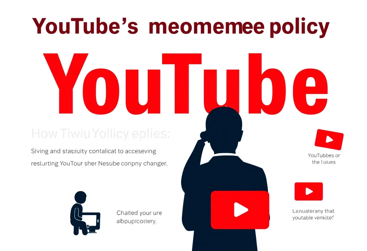 Graphic representation of YouTube's monetization policy changes
