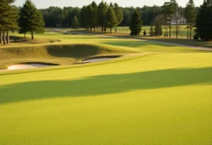 Close-Up of a Beautiful Golf Course