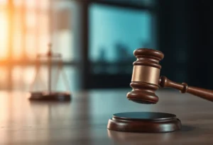 Visual representation of a law firm leadership change signaling accountability.