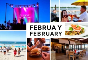 Collage of February activities in Jacksonville, Florida