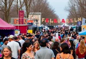 Crowds enjoying various cultural events across the US in February.