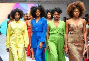 Models showcasing designs at the Heart of the Runway fashion event in Jacksonville.