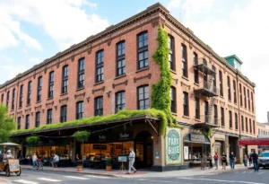 Rendering of Jacksonville's Armory redevelopment into an arts and food hall complex