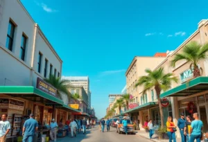 Cityscape of Jacksonville highlighting local businesses