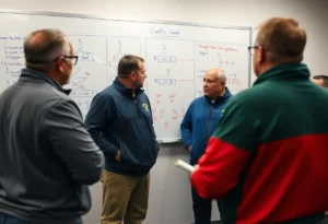 New York Jets coaches developing offensive strategies