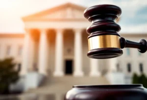 Gavel symbolizing justice in Epstein case