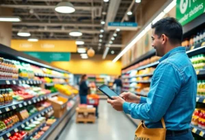 Kroger grocery store with digital shopping features