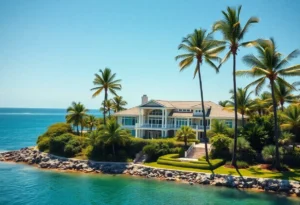 Oceanfront luxury mansion in Miami Beach