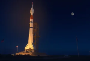 Rocket countdown at Cape Canaveral for NASA's Artemis II mission