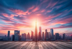 Conceptual illustration of Nexstar and Tegna merger in broadcast media