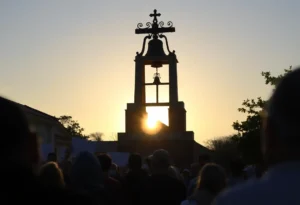 Bell tower tolling in protest against executions