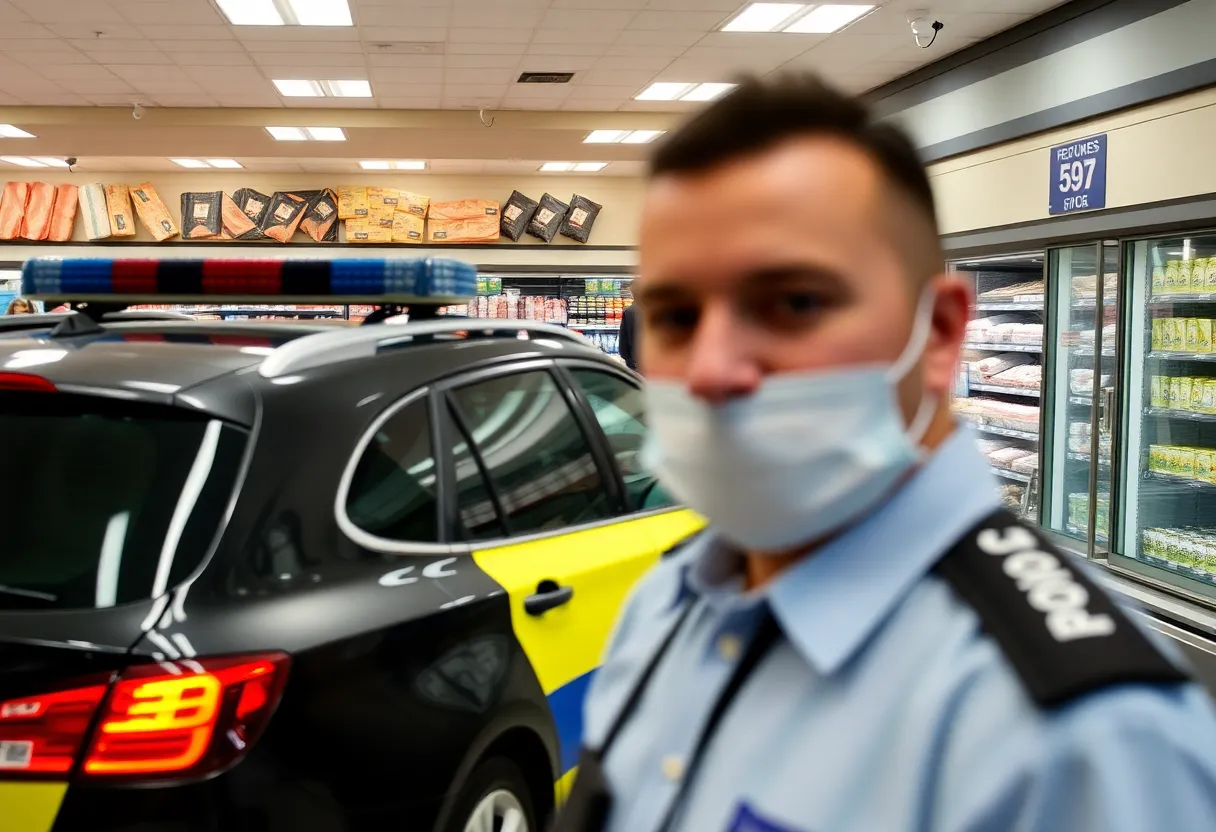 Empty meat section at Publix after theft