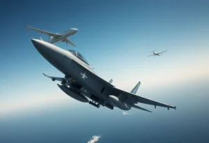 U.S. Navy F-35C fighter jet intercepting an Iranian drone in Arabian Sea