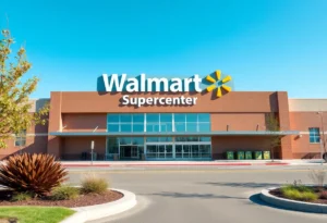 Exterior view of the new Walmart Supercenter in Jacksonville