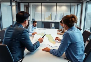 Corporate meeting discussing Winn-Dixie's restructuring plans.