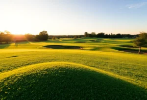 Close Up of a Beautiful Golf Course