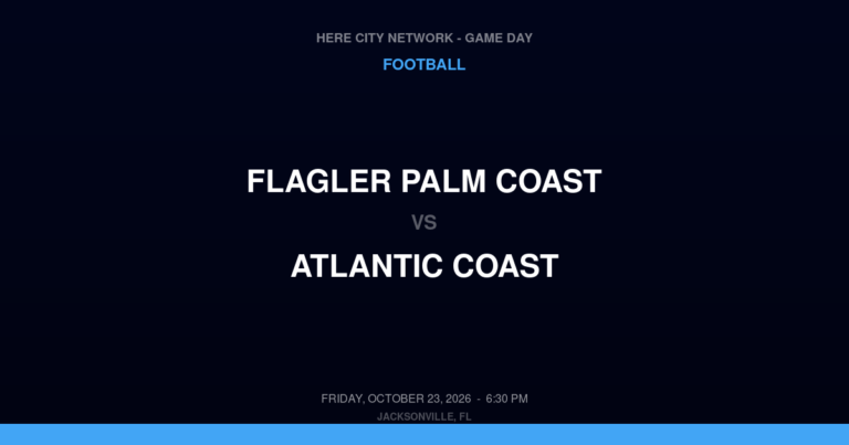 Flagler Palm Coast 31, Atlantic Coast 6